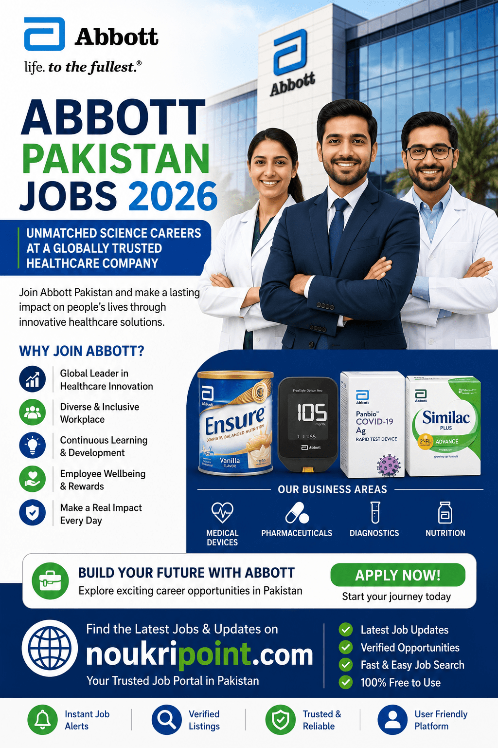 Abbott Pakistan Jobs 2026 – Unmatched Science Careers at a Globally Trusted Healthcare Company