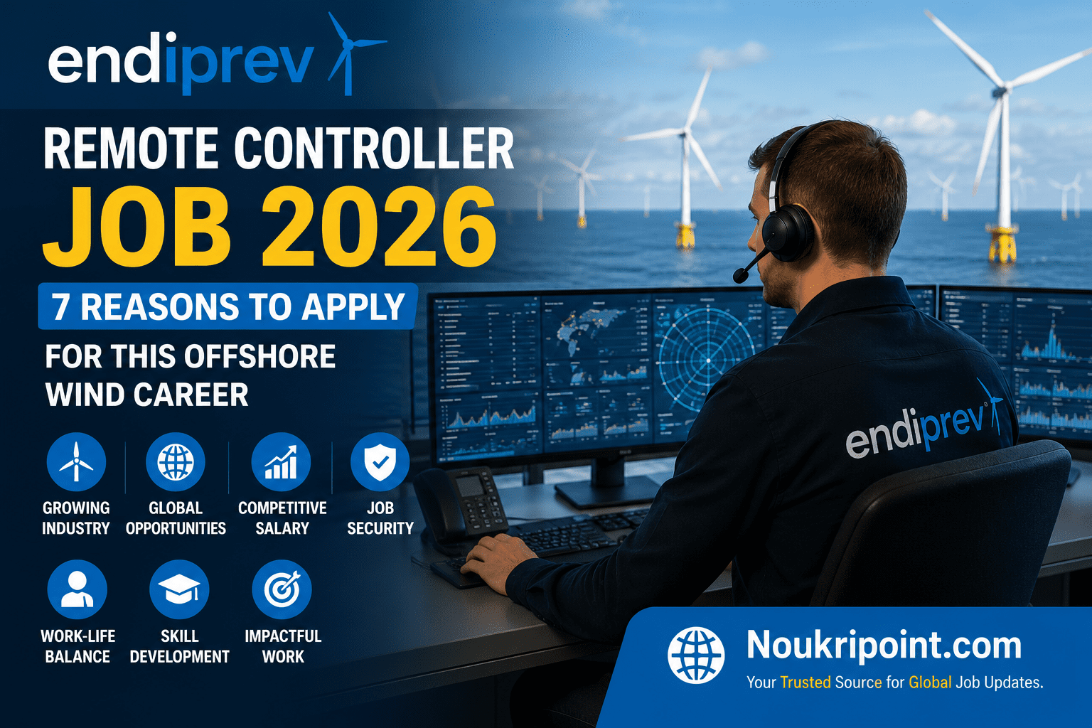 Endiprev Remote Controller Job 2026 – 7 Reasons to Apply for Offshore Wind Career
