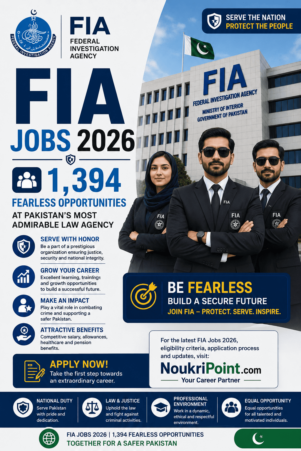 FIA Jobs 2026 – 1394 Fearless Opportunities at Pakistan's Most Admirable Law Agency