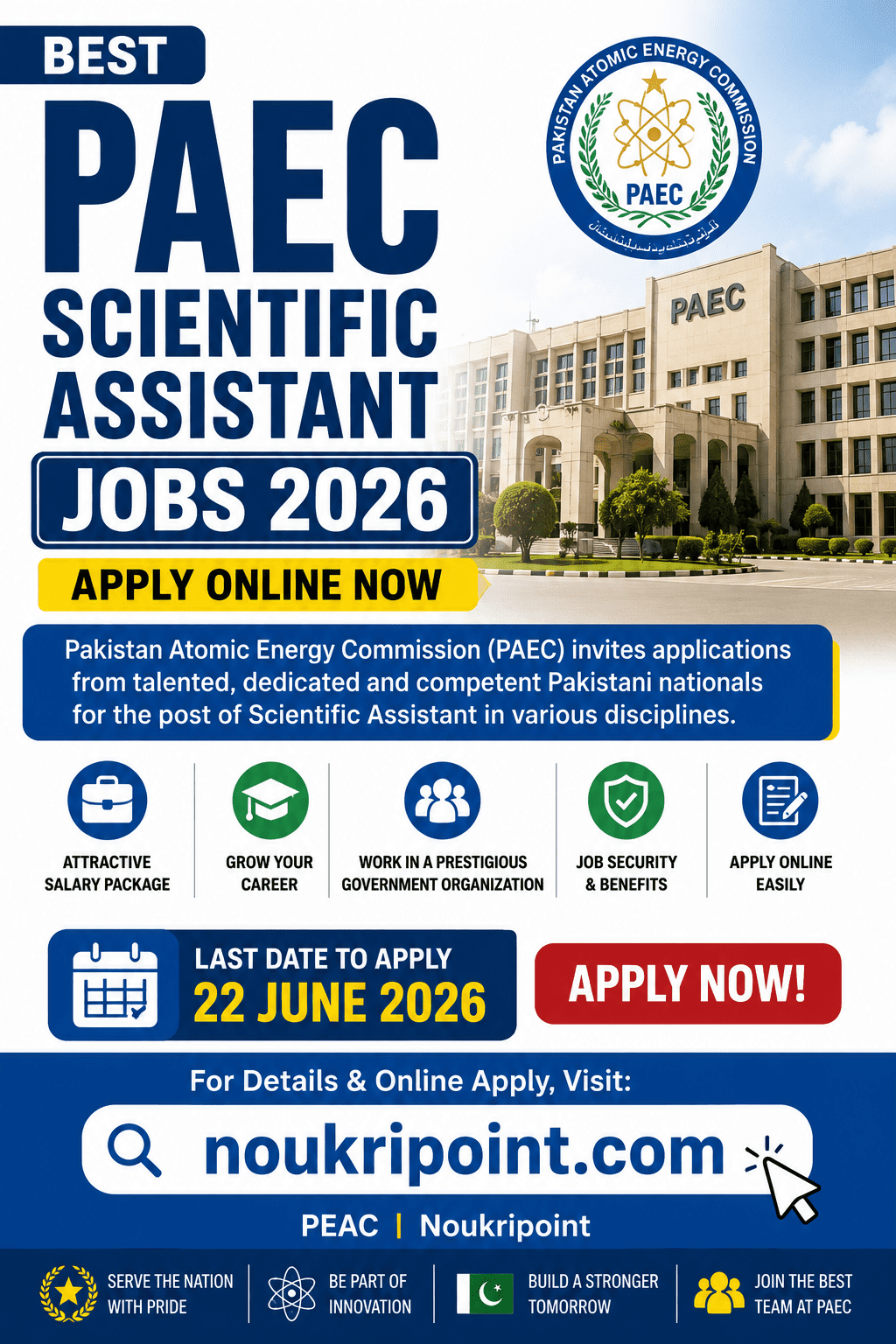 PAEC Scientific Assistant Jobs 2026 – Apply Online at Pakistan Atomic Energy Commission