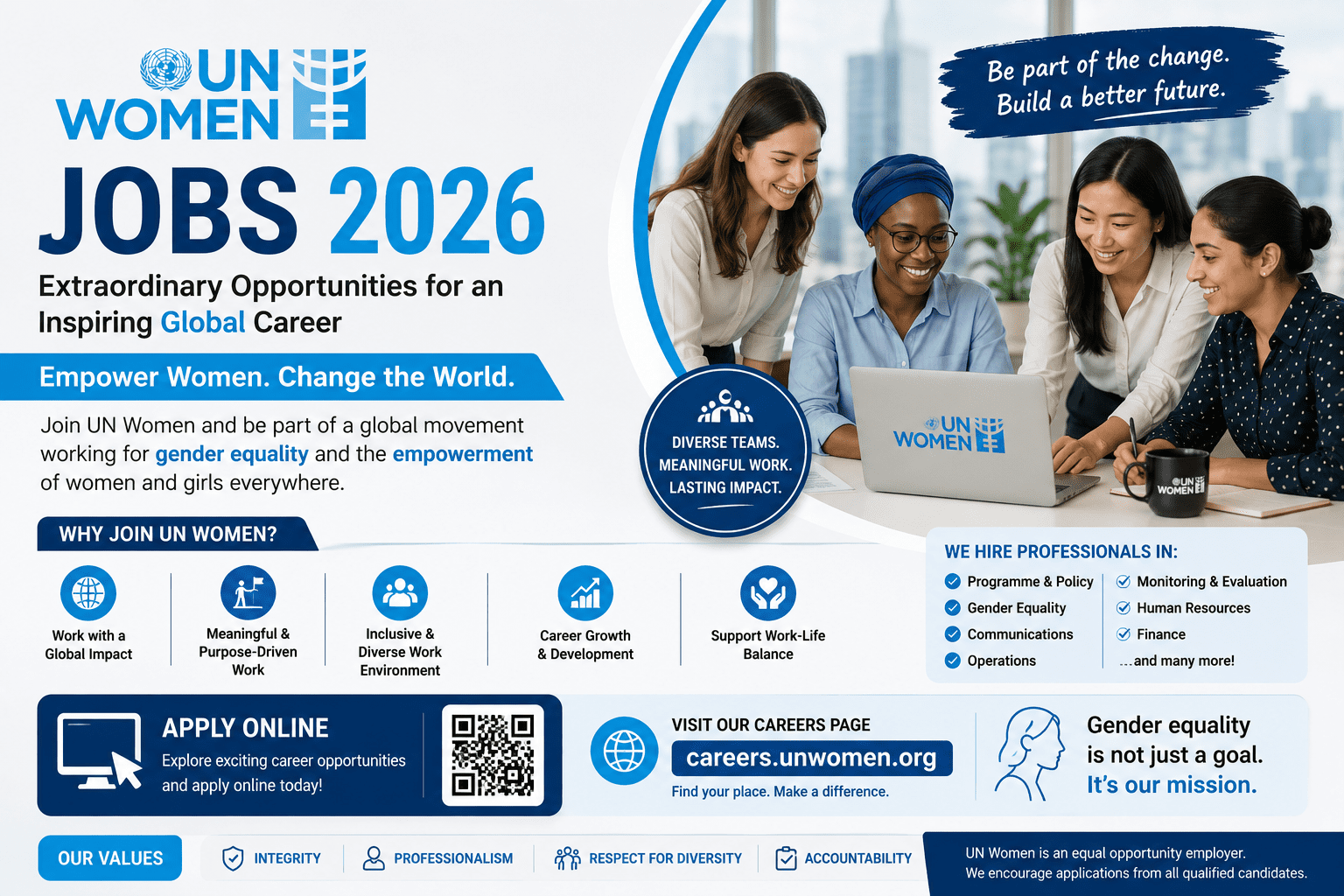 UN Women Jobs 2026 – Extraordinary Opportunities for an Inspiring Global Career in Gender Equality