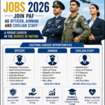 Pakistan Air Force Jobs 2026 | Join PAF as Officer, Airman and Civilian Staff